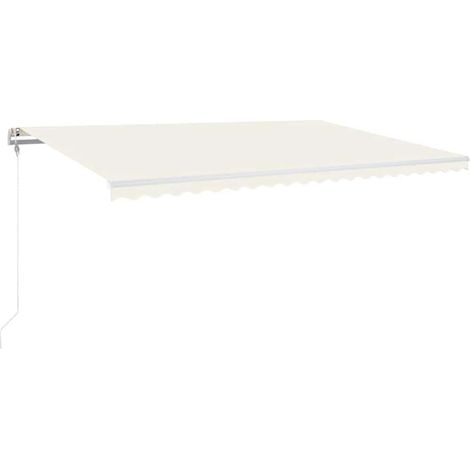 Maison Exclusive - Markise Automatisch Einziehbar 500x300 cm Crem (1/5)