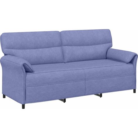 Divano 3-Persone 3 posto Blu jeans 198 x 83 x 95 cm Tessuto (1/5)
