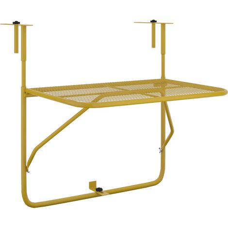 Table de jardin,Table de balcon Doré 60x40 cm Acier CFW95776 (1/5)