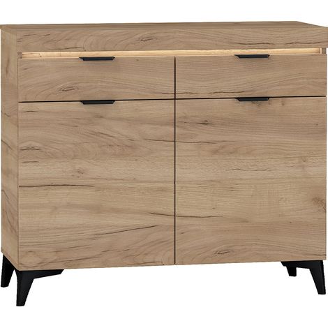 Buffet Ruben mit 2 Schubladen und 2 Türen, Holzoptik, 105cm
