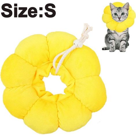 Collerette de Chats Collier Soft Doux Chat collerette de protection Anti Morsure Safety Réglable Protecteur de Collier pour Animaux de compagnie, les Chats, les Chiens Chiot Chaton (1/4)