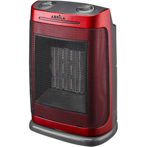 Termoventilatore ceramico ptc fogon 1500w rosso 2potencias 3funzioni termostato regolabile sicurezza antiribaltamento 29x19x14,5cm