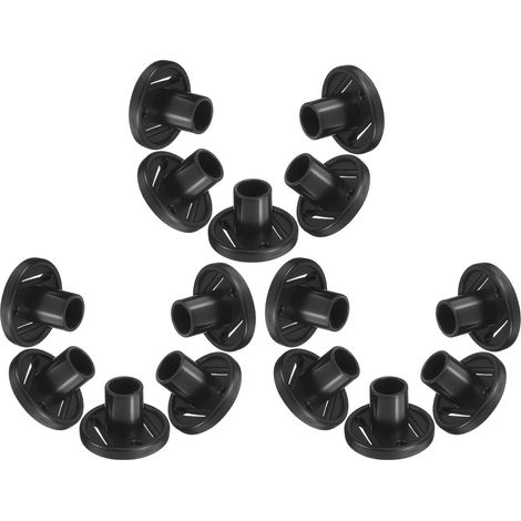 Lot de 15 Protections pour Embouts De Poteaux De Tente Accessoires De Tente Capuchons De Poteaux Protections pour Embouts De De Bâche De De Noirs (1/5)
