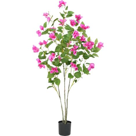 Árbol de buganvilla artificial, diseño realista, decoración versátil, 1,2 m (1/2)