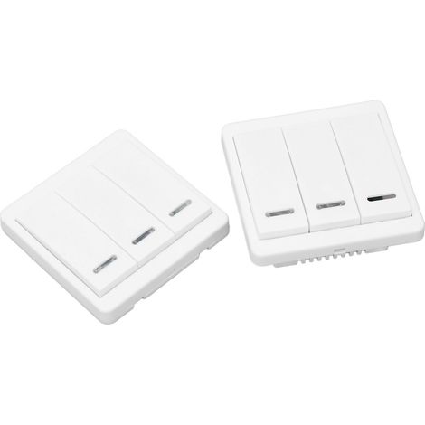 Interrupteur à distance sans fil BERM, contrôleur intelligent sans fil, panneau de commande 2, 170240 V, BEM RS3K WR 3, ouvert (1/5)
