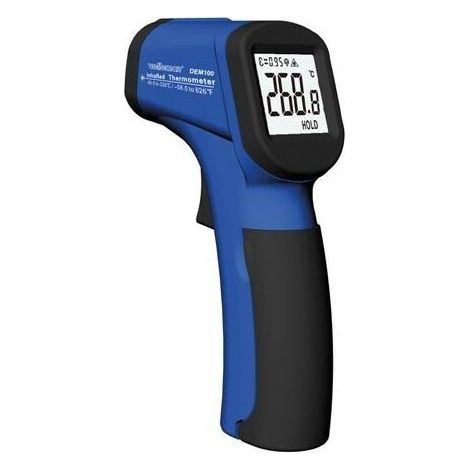 MINI THERMOMETRE IR SANS CONTACT AVEC POINTEUR LASER (de -50o C a 330o C) DEM100 RI9546 (1/5)