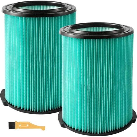 2 filtres de remplacement VF6000, adaptés à l'aspirateur d'atelier Ridgid WD5500 WD0671 WD6425 de 5 à 20 gallons, adaptés à l'aspirateur Husqvarna de 6 à 9 gallons. (1/5)
