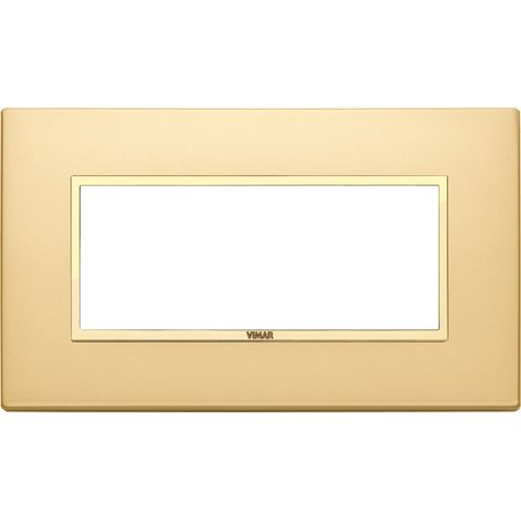 VIMAR - 21649.G10 Placa 5M BS, acabado oro satinado