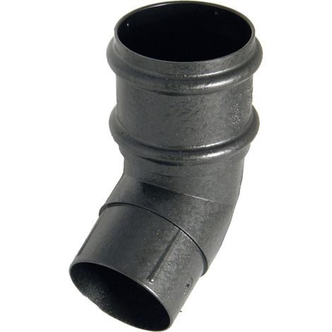 FloPlast 68mm Cast Iron Effect Offset Bend (Pack of 2) (1/2)