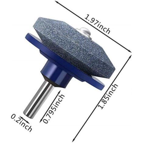 Affûteur de lame de tondeuse à gazon pour perceuse et ensemble d'équilibrage de lame de tondeuse à gazon adapté aux outils de jardinage pour tracteurs de tondeuse à gazon (1/3)