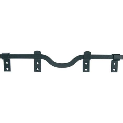 Afbat – Barre de sécurité en acier zingué pour volets – Système anti-soulèvement – Longueur 41 cm – Accessoires fournis : 4 supports, gabarit de pose