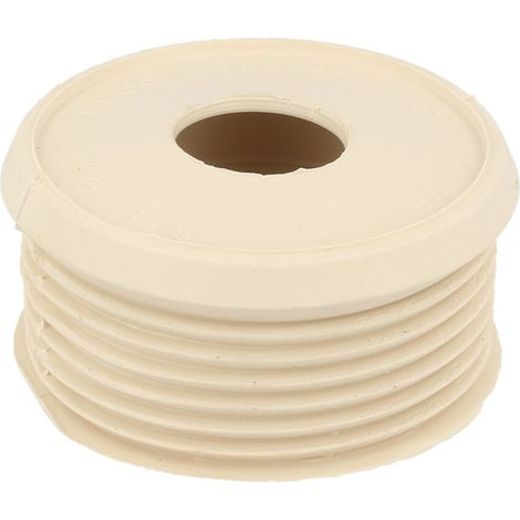 STEDO Euro WC-Spülrohrverbinder Ø 55 mm für Druckspülrohr weiß, ohne Rosette (1/3)
