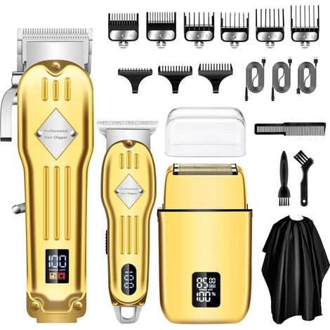 Men's Hair Clipper, Professional Beard Clipper Kit, Foil Electric Razor for Men, for Families and BarbersMen's Hair Clipper (1/5)