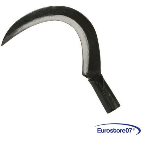 Roncola mezza luna in acciaio forgiato, manico a tubo - lama mm.390 fer 23283 (1/3)