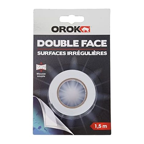 Orok Adhé Double Face Surface Irréguliere15mx19mm - Orok
