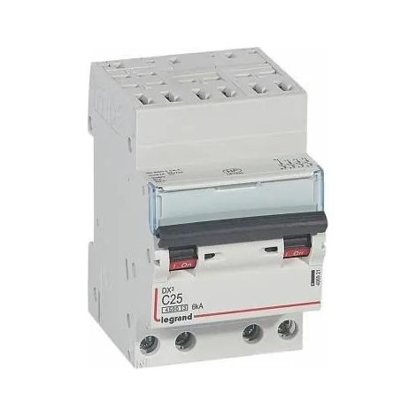 Modulaire Installatieautomaat DX3 4P Karakteristiek C 25A 4.5kA Legrand LEG406921