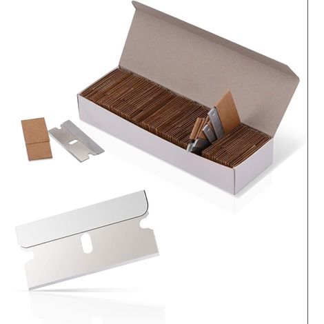 Lames Rechange pour Grattoir Plaque Vitrocéramiqu, Acier Inoxydable 1.5 pouces, Argent (1/5)