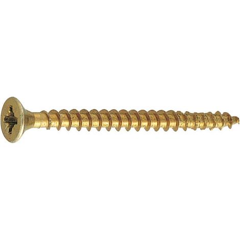 Vite da legno con testa acciaio cemento Pozi svasata 6 x 90