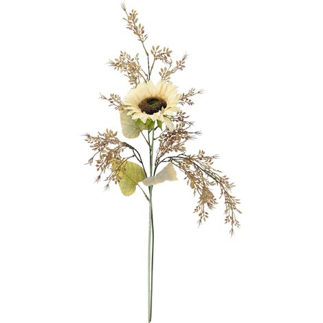 Lot de Fleurs artificielles avec Branche décorative crème 70 cm - Fleurs en Soie pour Vase - Décoration d'automne - Décoration de Table - Arrangement Floral - Plante Artificielle - Branche de (1/4)