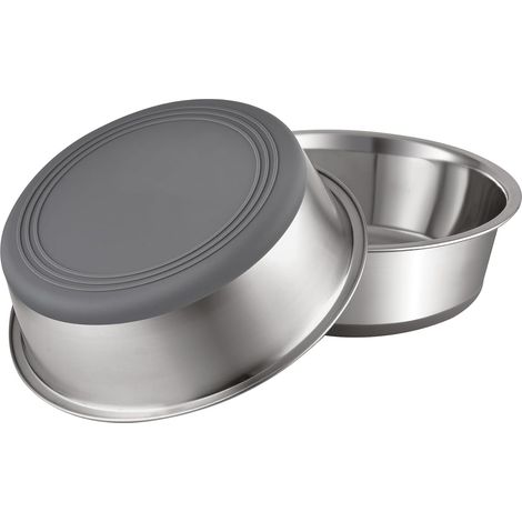 Rutschfeste Edelstahl-Näpfe für Hunde und Katzen, 2 amerikanische Becher, 2er-Set