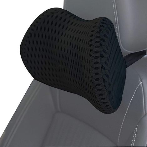 Car Headrest - Memory Cotton Car Headrest Cushion for Car Seat, Soft, Comfortable and Breathable, Black (1/5)