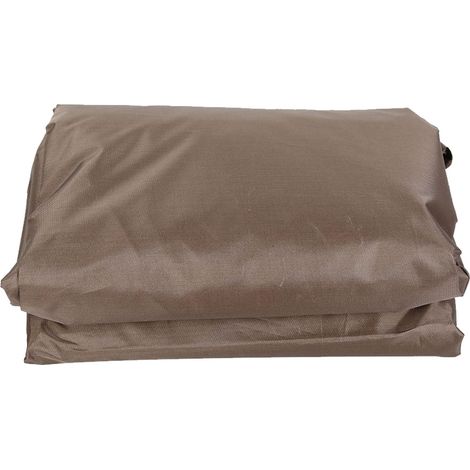 Protective Cover for Spa Square Taffeta 190T Polyester Waterproof Coffee 231 x 231 x 30 cm Outdoor Use for 4 People (1/5)