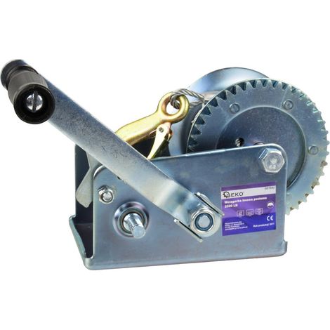Verricello orizzontale a cavo 2500LB/1150kg (manovella) (4) (1/5)