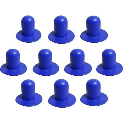 Lot de 10 Bouchons de Bouchon de Piscine étendus, Bouchon Pompe Filtre Bestway Lay Z Spa Filtre Lay Z Spa Filtre de Piscine de Rechange Compatible avec Pool (Bleu, étendu) (1/4)