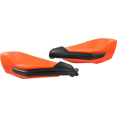 Protectores de manos para motocicleta, material resistente, ajuste perfecto, color naranja. (1/2)