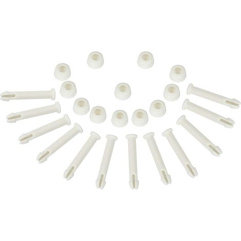 Pins De Connexion - Pour Piscines À Cadre Métallique Rondes Et Rectangulaires - 5,5 cm Et 6 cm - 12 Pièces (1/4)
