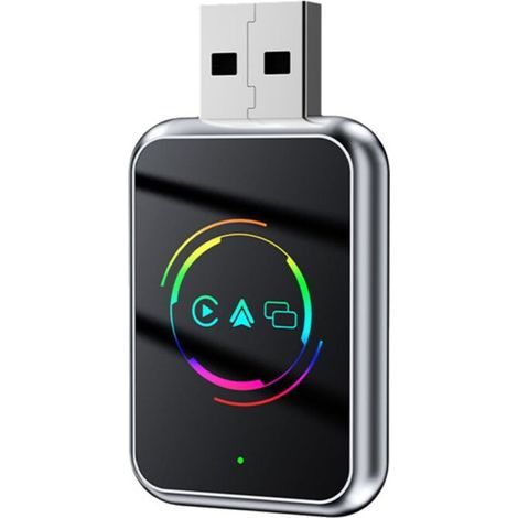 Carplay Sans Fil 3 en 1 Mirror Link Carplay Android Auto USB Dongle Adaptateur + WiFi Carplay Filaire Vers Sans Fil B