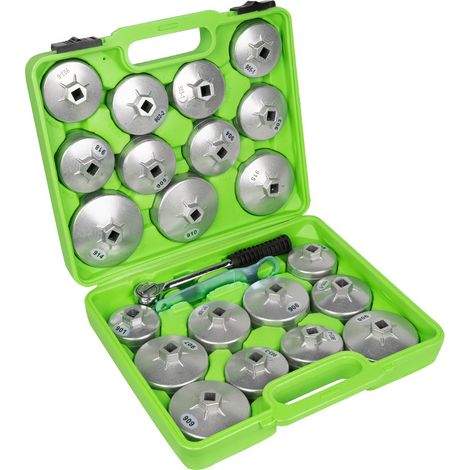 ÖLFILTERABZIEHER-SET / 23-TEILIG IN ALUMINIUM  JBM51332
