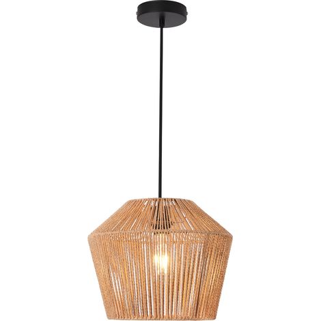 Lampadario lampada a sospensione sospensione 158 x 33 cm nero beige 030007593