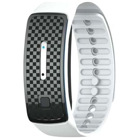 Bracelet anti-moustiques à ultrasons étanche, bracelet anti-piqûres de moustiques rechargeable pour les sports de plein air (blanc) (1/5)