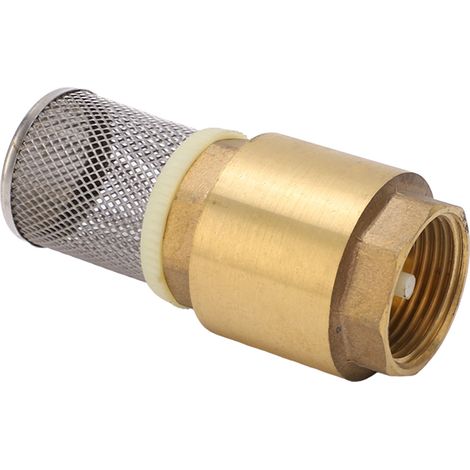 Clapet anti-retour en laiton, G1, unidirectionnel, bonne étanchéité, longueur 99 mm, avec accessoires de filtration pour eau et huile (1/5)