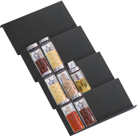 4 Pcs Rangement Epices Tiroir pour Cuisine, Sans Bocaux,pour Range (1/5)