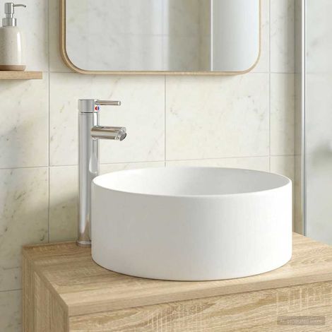 vidaXL Bathroom Wash Basin Chrome 40.5 x 40.5 x 15.5 cm Metal