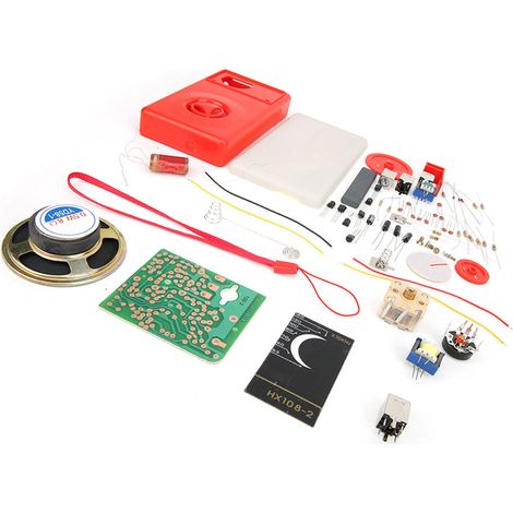 Kit de radio électronique à 7 lampes HX108-2 à monter soi-même, ensemble d'apprentissage électronique, pièces détachées pour radio (1/5)