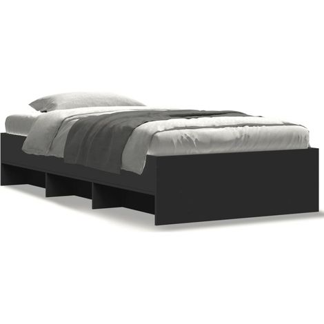 Maison Exclusive - Estructura de cama madera de ingeniería negra (1/5)