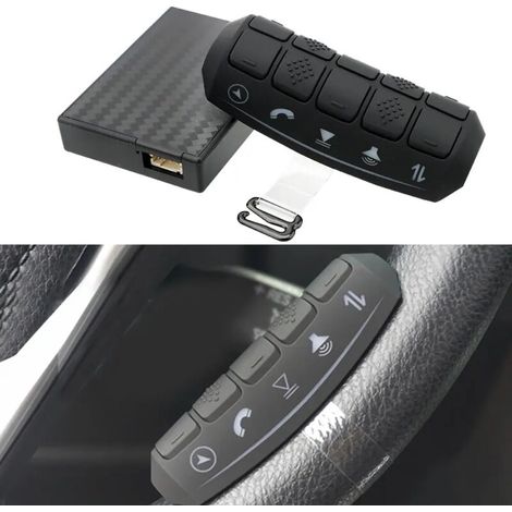 Télécommande sans fil universelle pour autoradio DVD GPS avec rétroéclairage LCD et boutons au volant-AquaForge