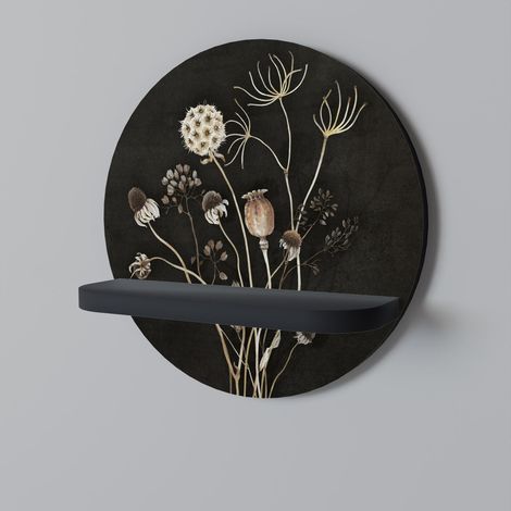 MEADOW SHADES Estante redondo negro (1/5)