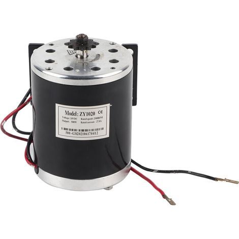 Eosnow Moteur électrique brossé 500W DC 24V avec support pour bricolage, Scooter électrique, vélo électrique, Gokart (1/5)
