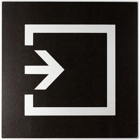 Plaque de porte Entrée - Europe design 200x200mm - 4280073