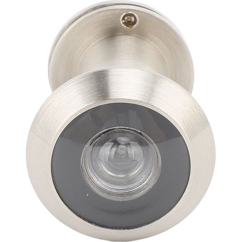 Judas de porte avec lentille HD grand angle 200° et cache de confidentialité à 360° argenté (1/5)