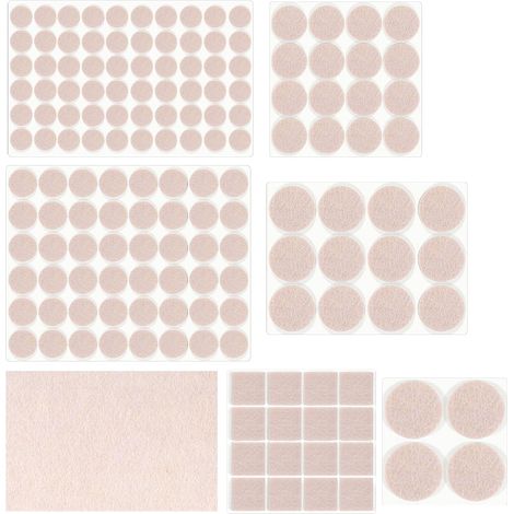 Patins Feutre Autocollants pour Meubles et Chaise Anti-Rayures 157 Pcs (1/5)