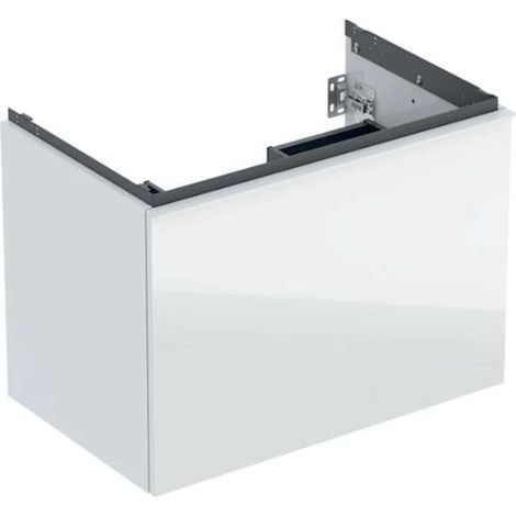 Geberit Acanto, armoire inférieure pour lavabos, 1 tiroir et 1 (1/2)