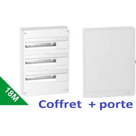 Schneider – Coffret électrique nu 54 modules 3 rangées – Montage saillie – Indice IP 30 – 63A – Barrette de terre 37 trous – Conforme NF et CE