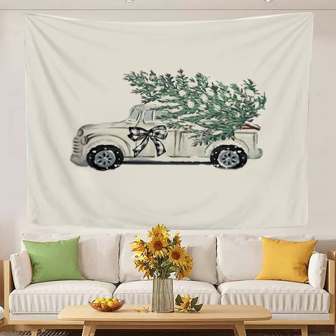 Tapisserie bohème tendance pour chambre d'adolescente, tissu de fond pour lit, décoration intérieure 100x75cm (1/5)