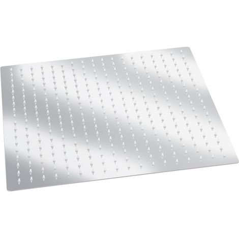 Pommeau de douche à effet pluie, 20 pouces, pomme de douche en acier inoxydable, douchette grande cascade carrée (50 x 50 cm) (1/5)
