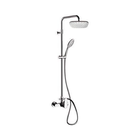 Colonna doccia con soffione ultrapiatto, colonna, doccino e miscelatore - serie vanity